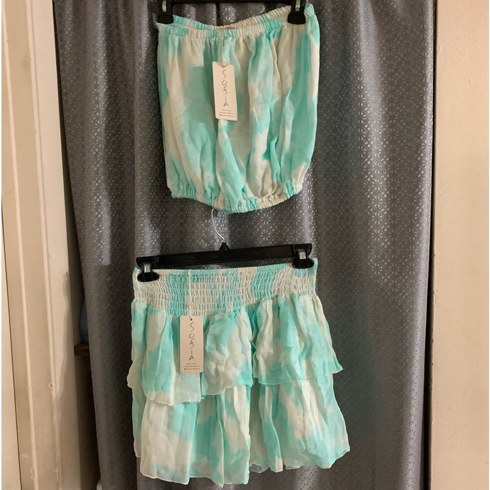 NEW with tag Made in Italy pure cotton. 2pc set Very cute! Great for cruises
